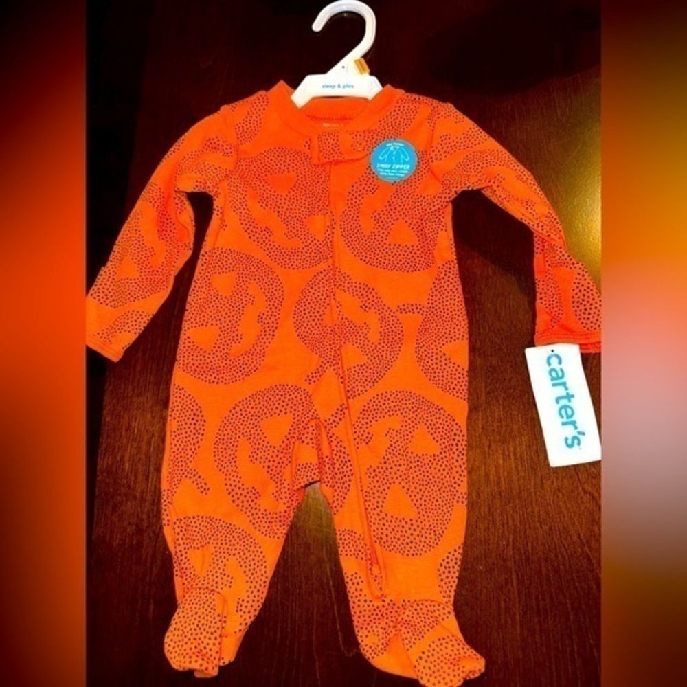 Carter’s Unisex Newborn Halloween Footed Pajamas | Spooky & Cozy Sleepwear -NEW